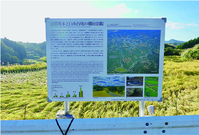 ビューポイントに現地看板