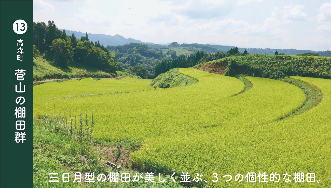 高森町菅山の棚田群
