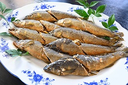 ⑧鮎の球磨焼酎煮